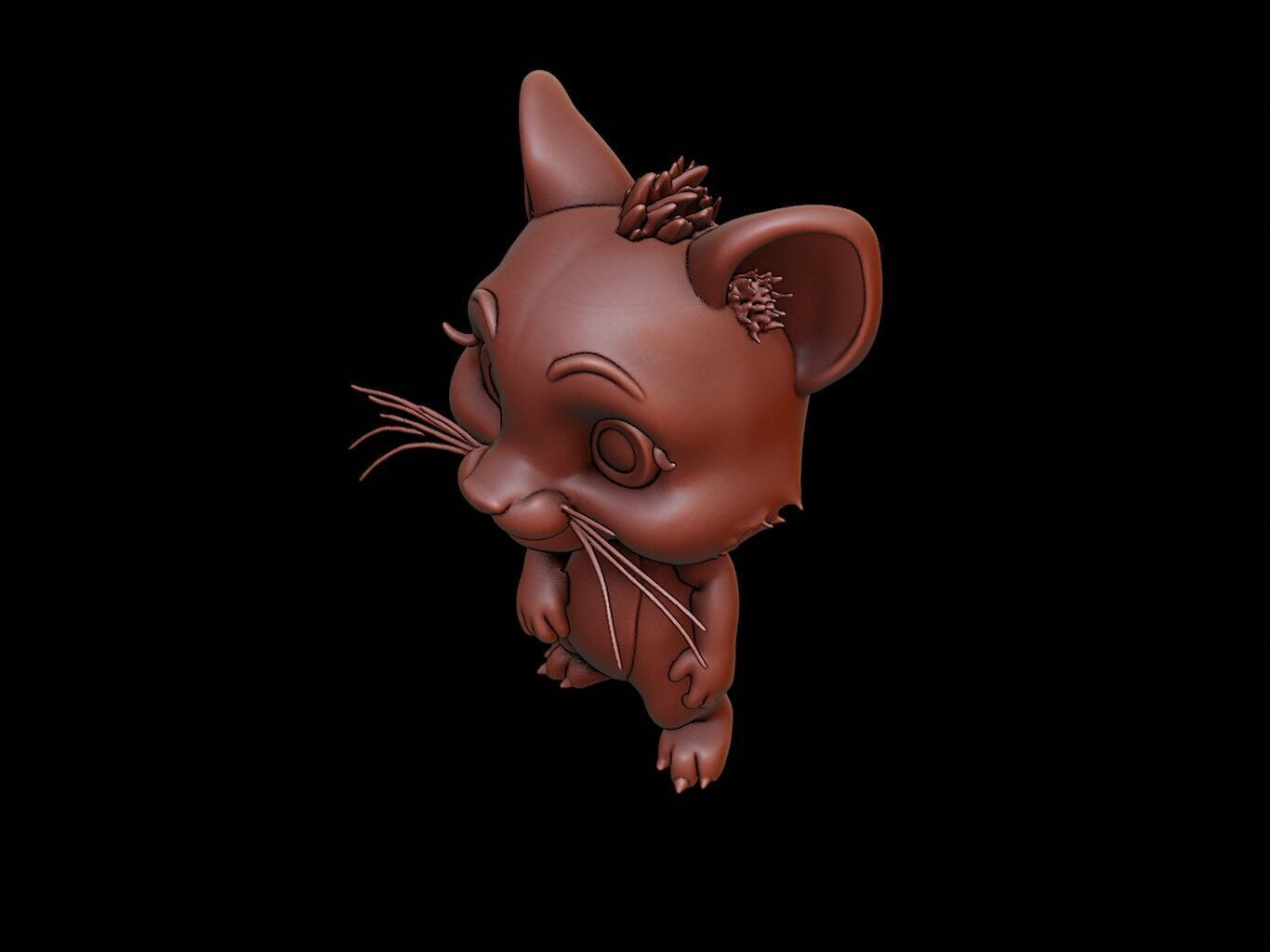 Puma Animal Cartoon 3D print model_1