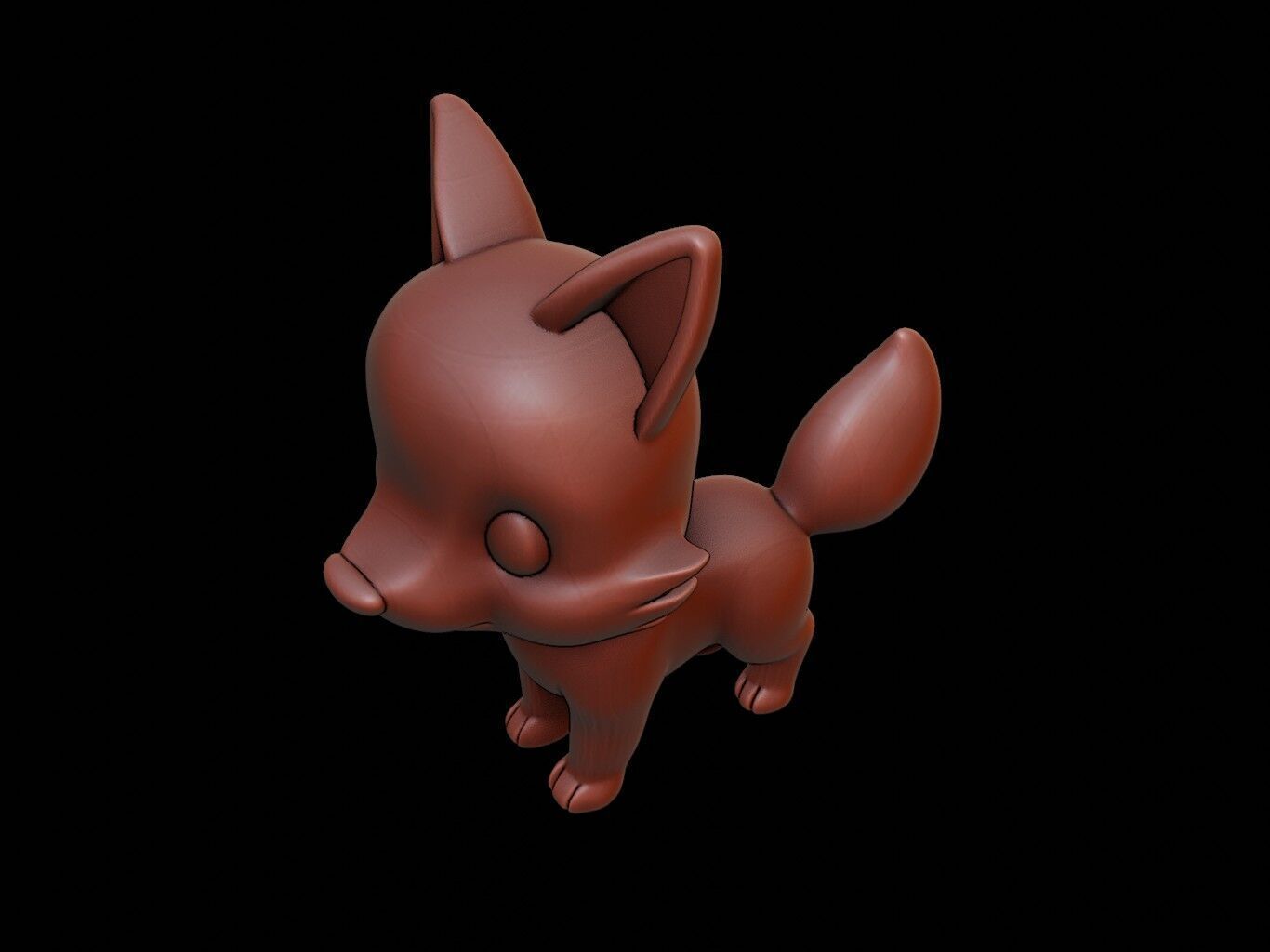 Sable Animal Cartoon 3D print model_1