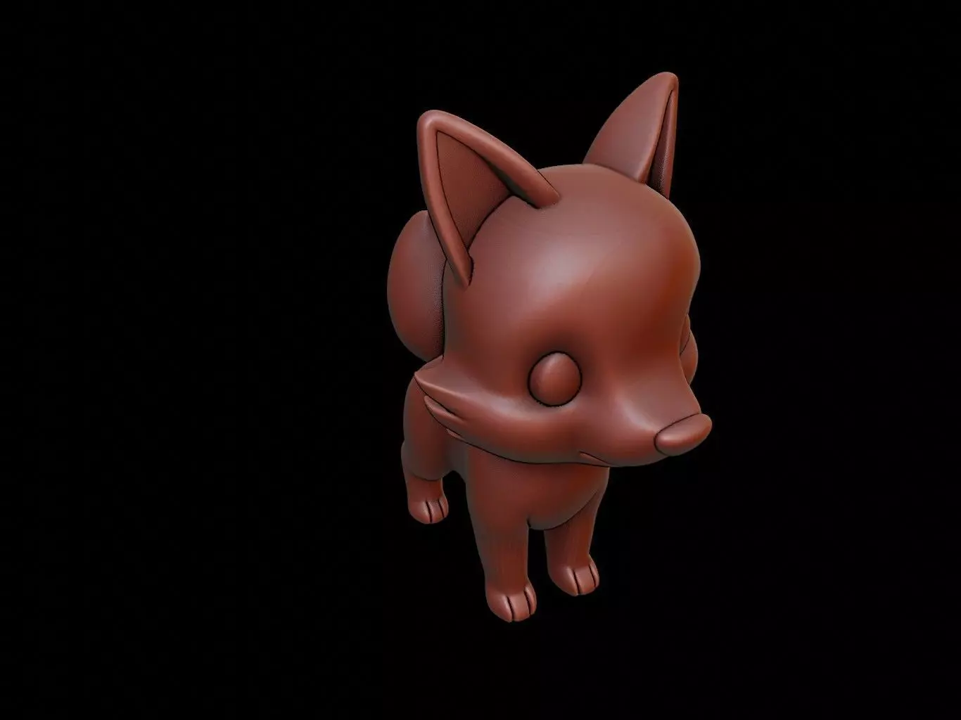 Sable Animal Cartoon 3D print model_0