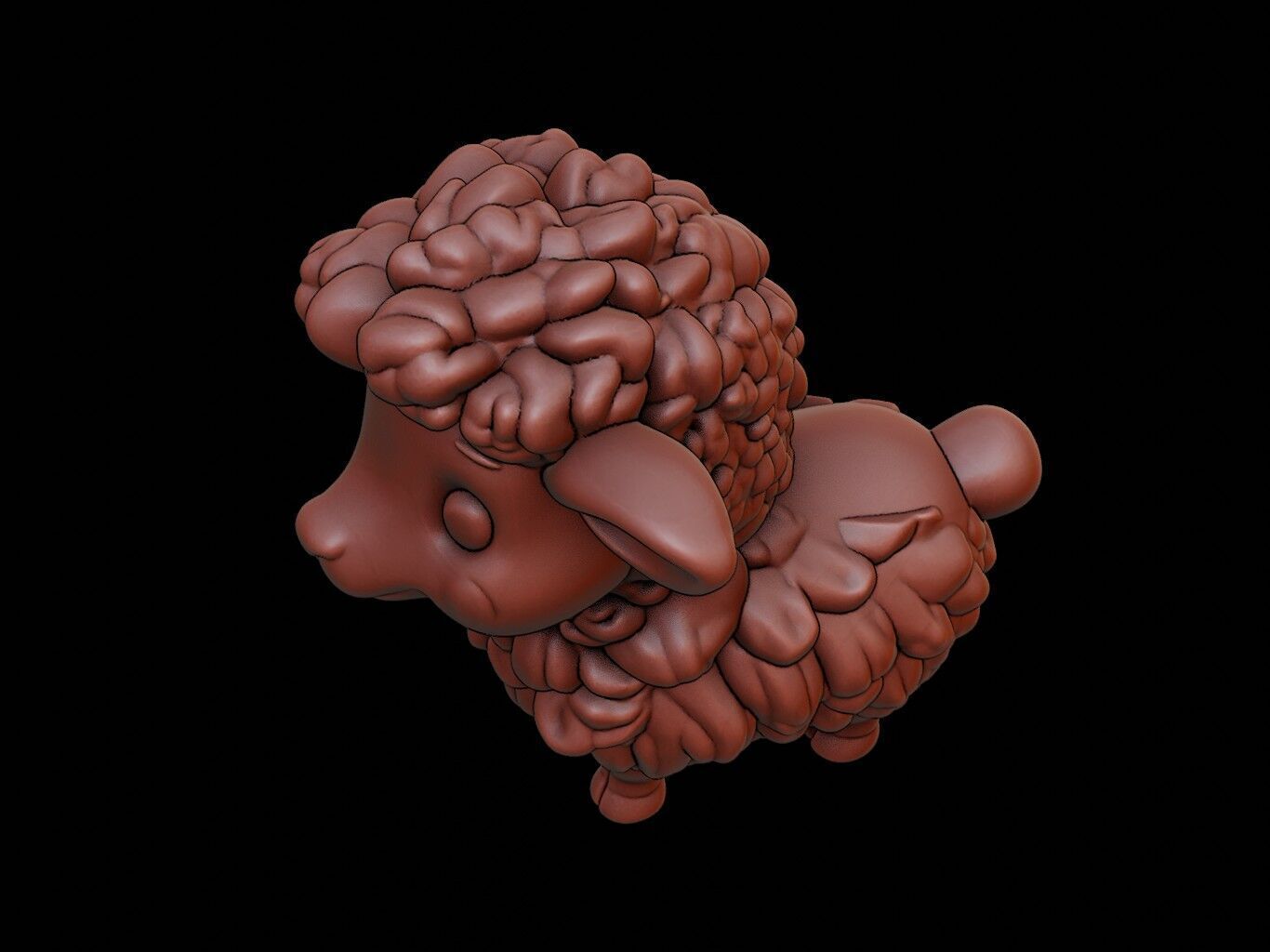 Sheep Animal Cartoon 3D print model_1