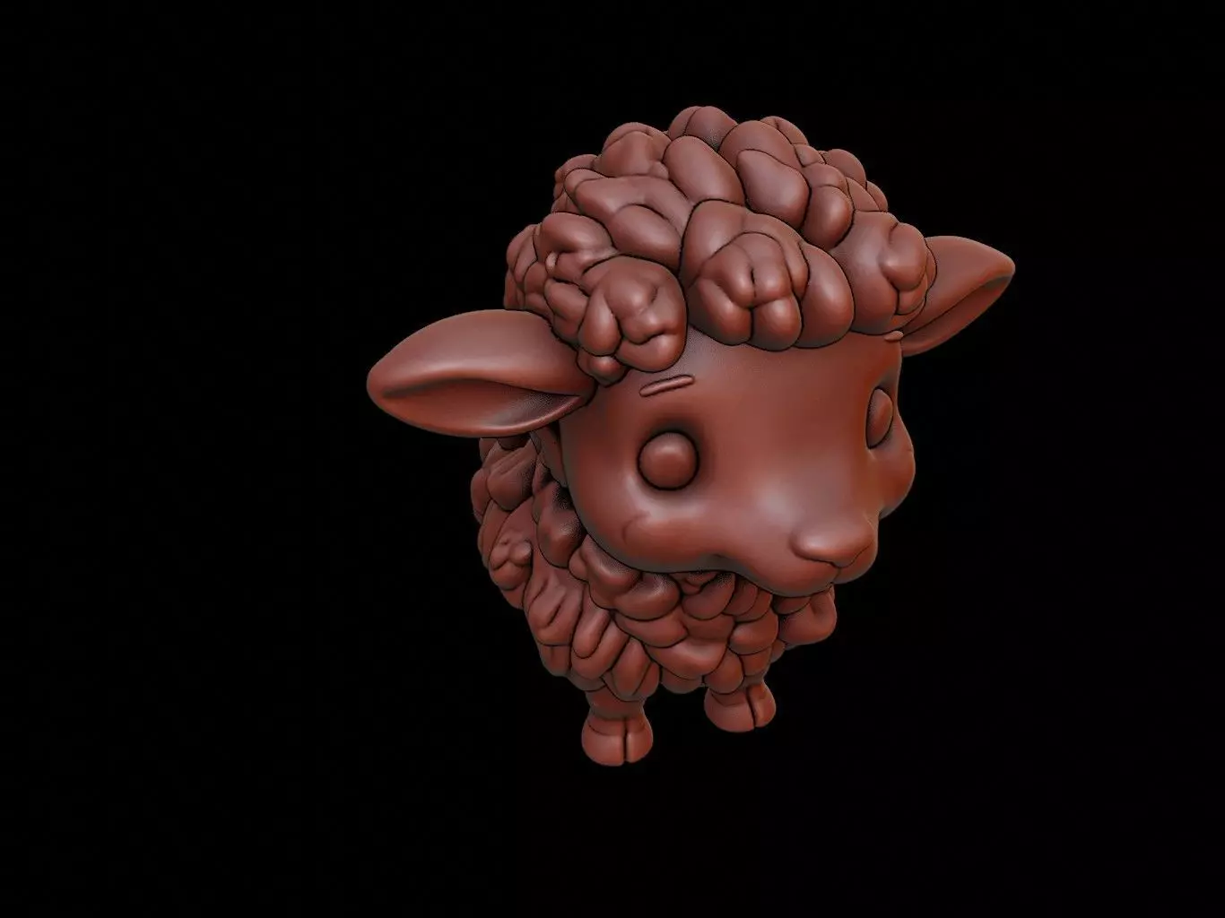 Sheep Animal Cartoon 3D print model_0