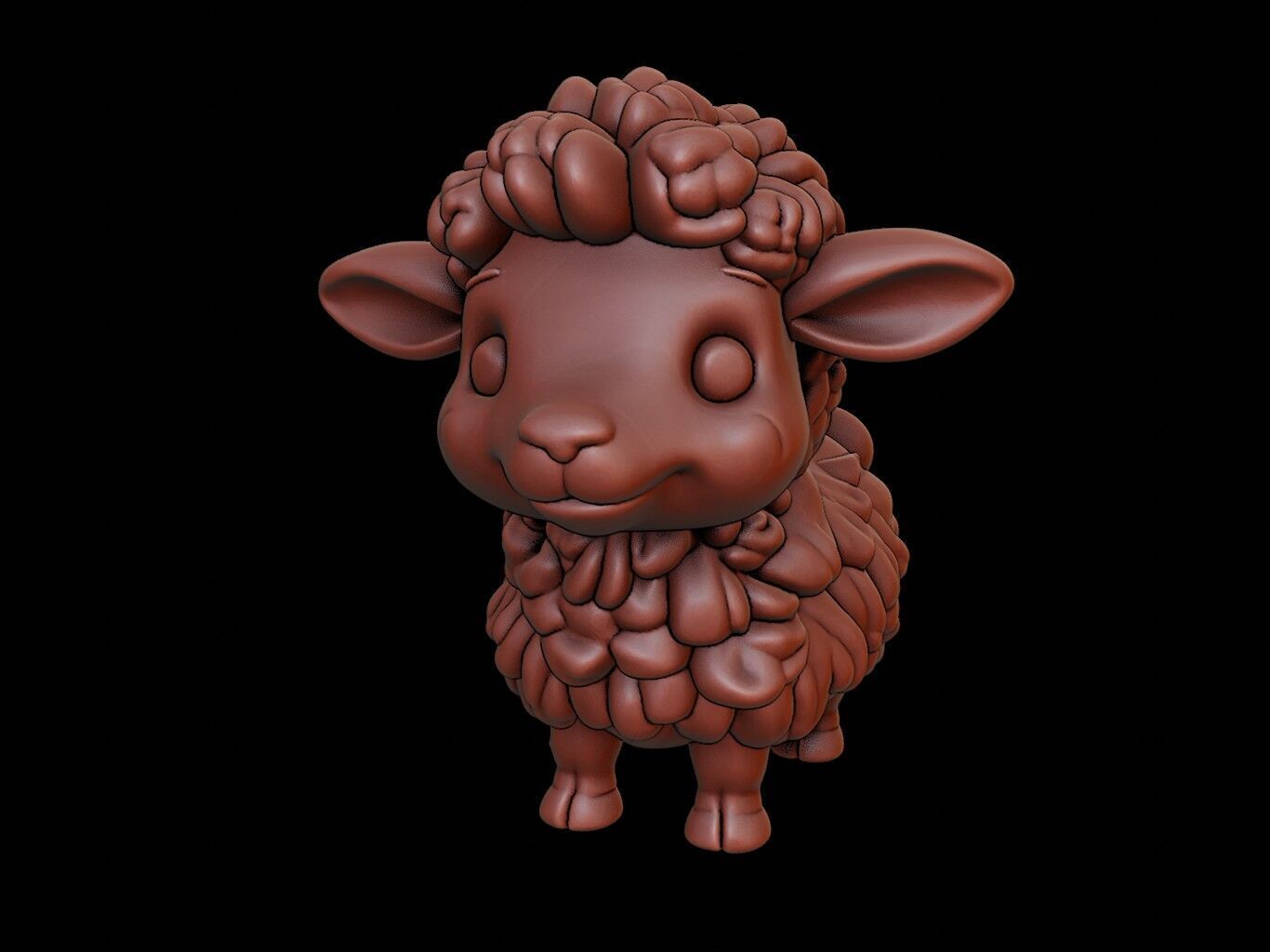 Sheep Animal Cartoon 3D print model_2