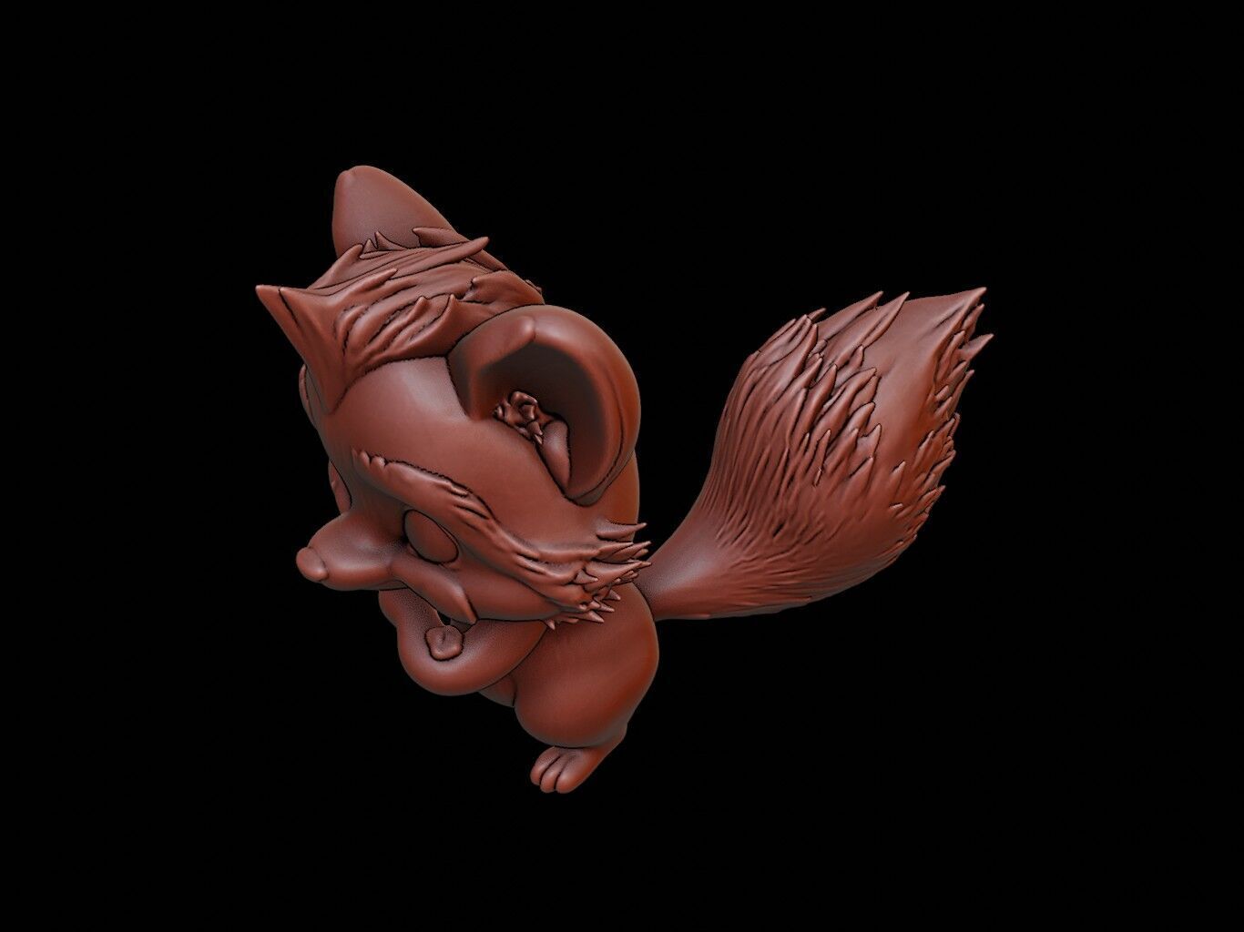 Skunk Animal Cartoon 3D print model_1