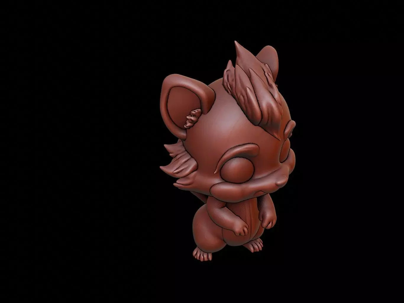 Skunk Animal Cartoon 3D print model_0