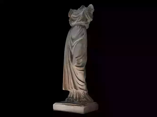 Headless female marble statue 3D model Headless female marble statue 3D model