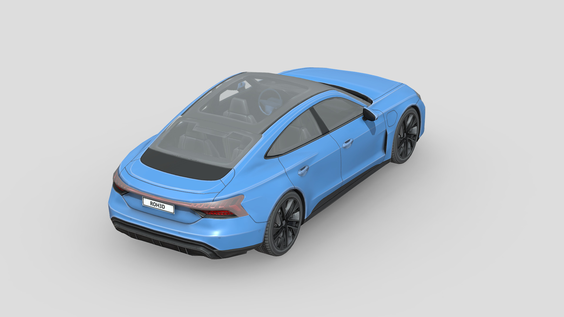 Audi etron GT quattro 2022 Low-poly 3D model_4