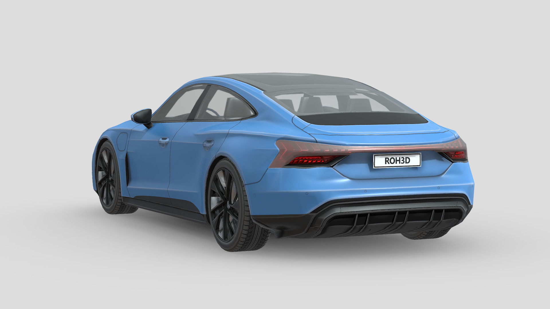 Audi etron GT quattro 2022 Low-poly 3D model_1