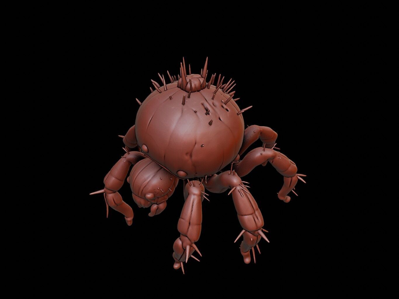Spider Animal Cartoon 3D print model_1
