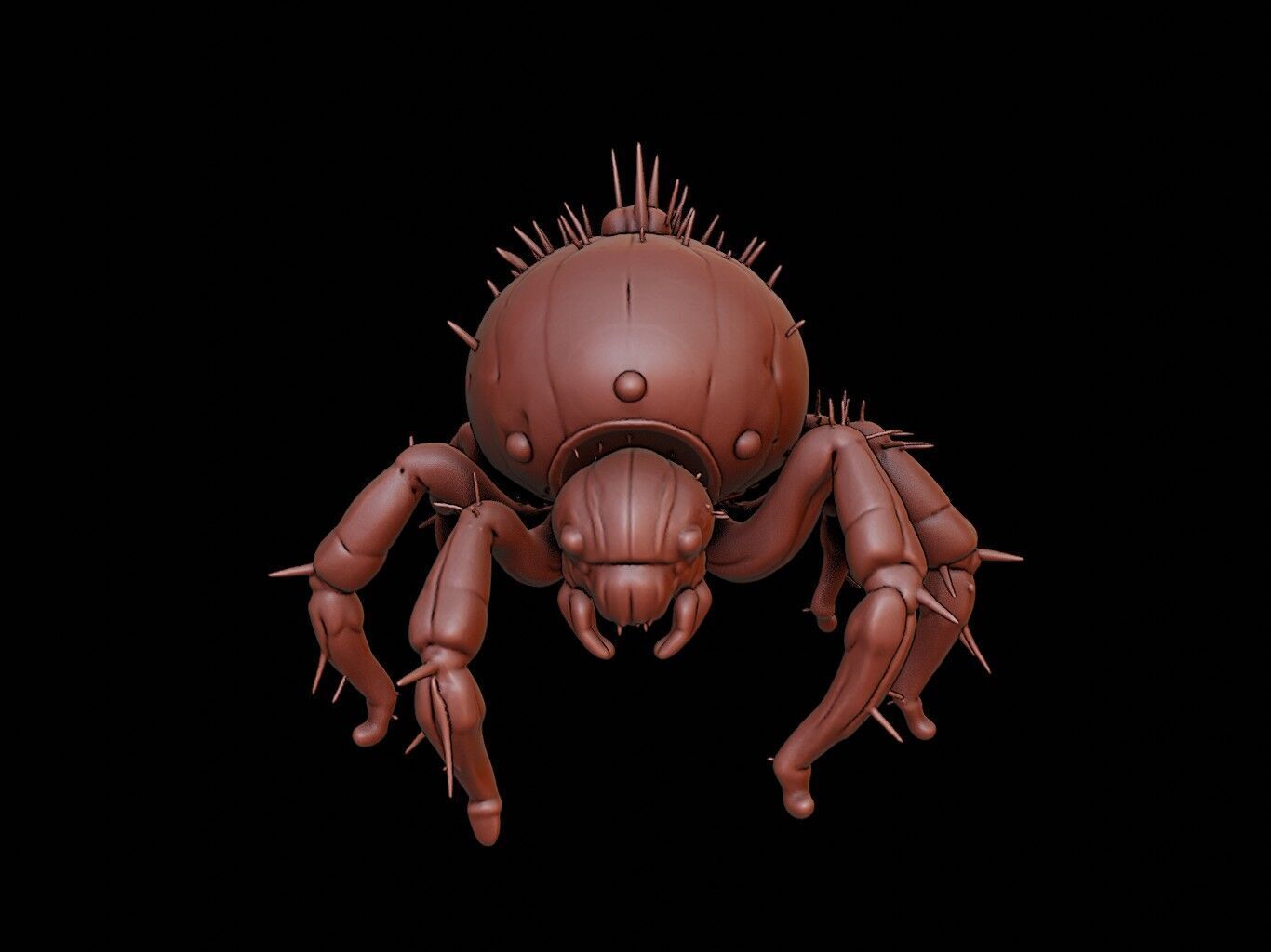 Spider Animal Cartoon 3D print model_2