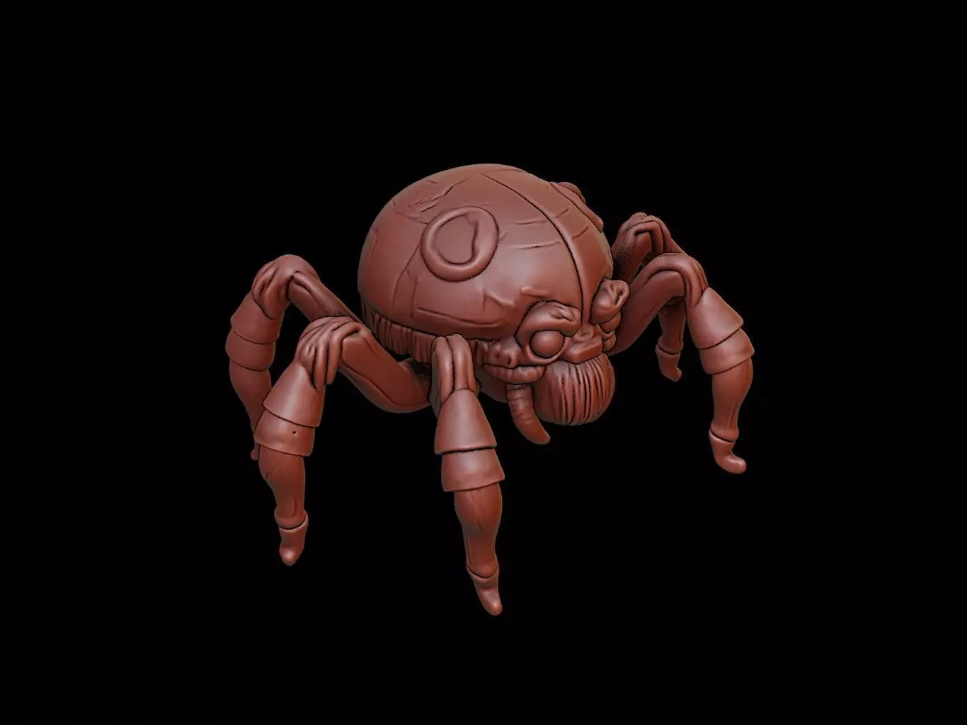Spider Animal Cartoon 3D print model_0