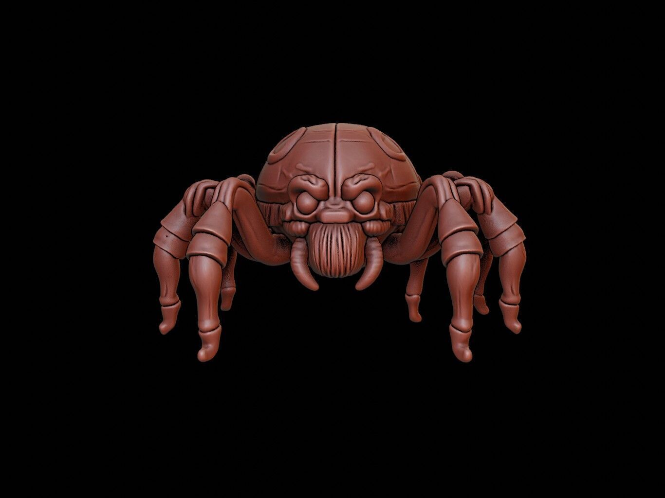 Spider Animal Cartoon 3D print model_2
