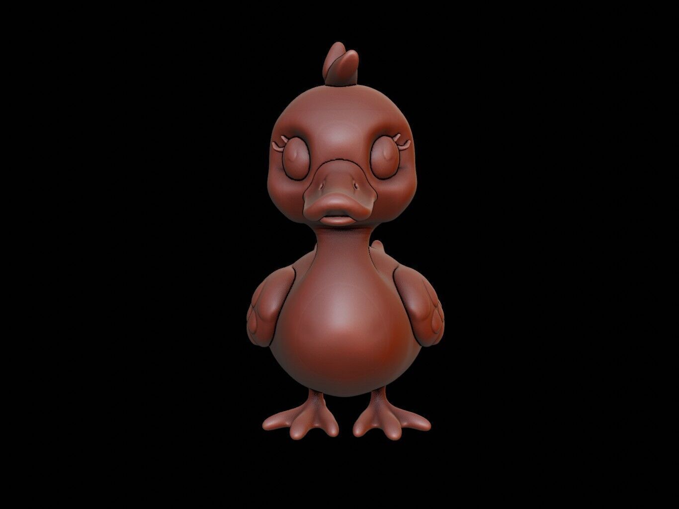 Swan Animal Cartoon 3D print model_2