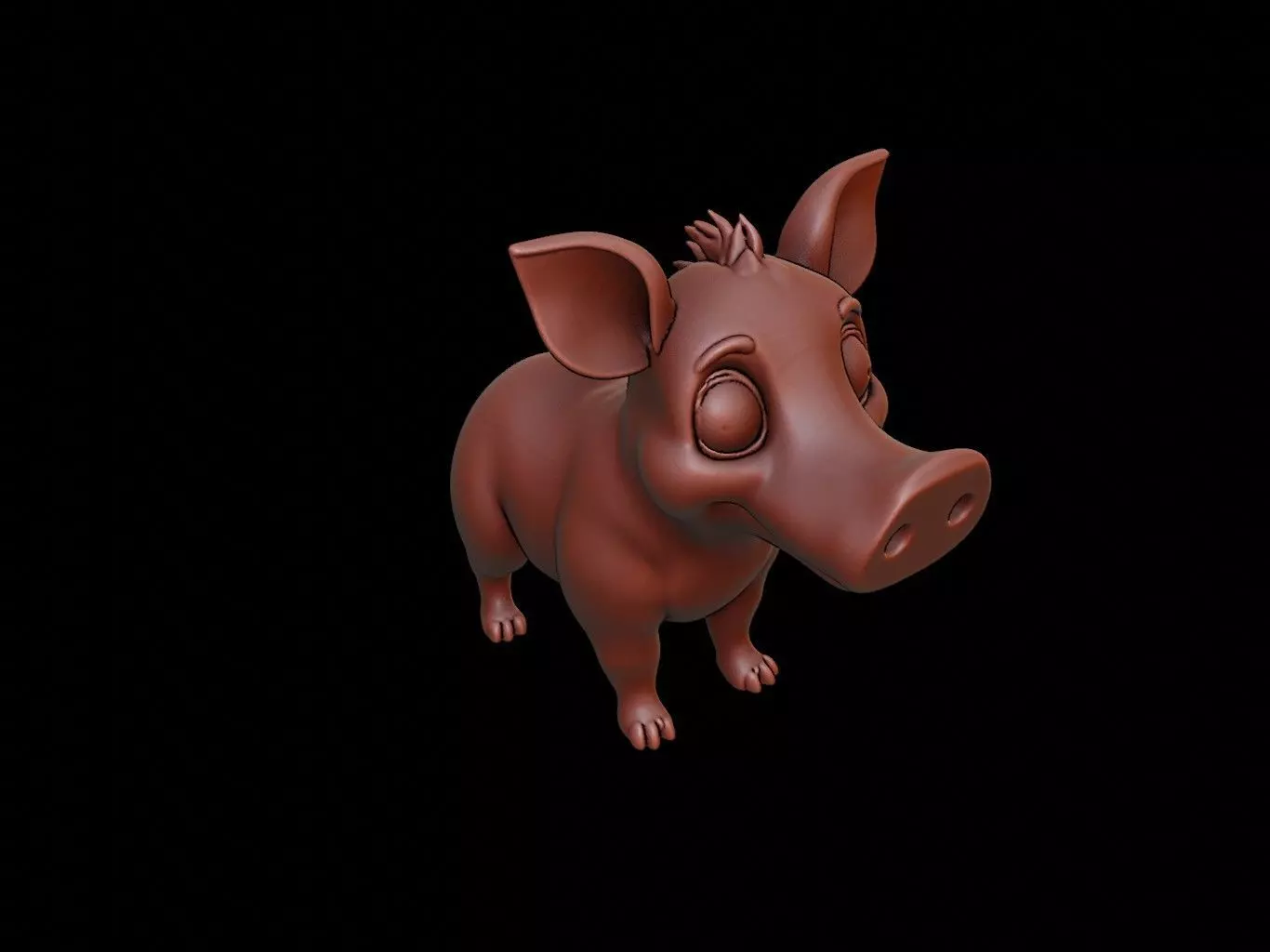 Tapir Animal Cartoon 3D print model_0