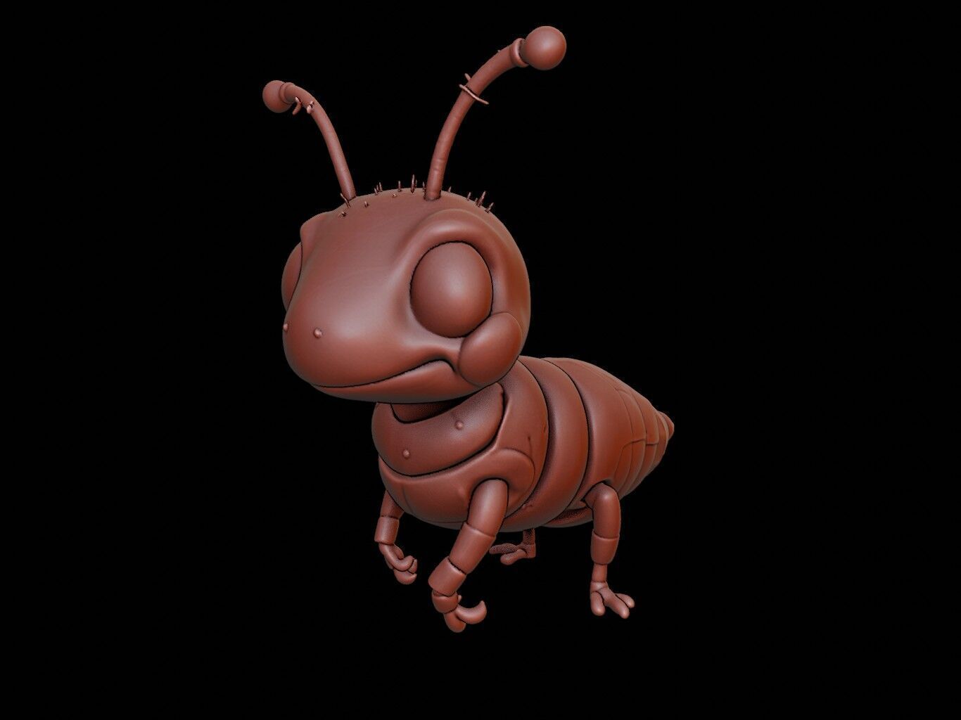 Termite Animal Cartoon 3D print model_2