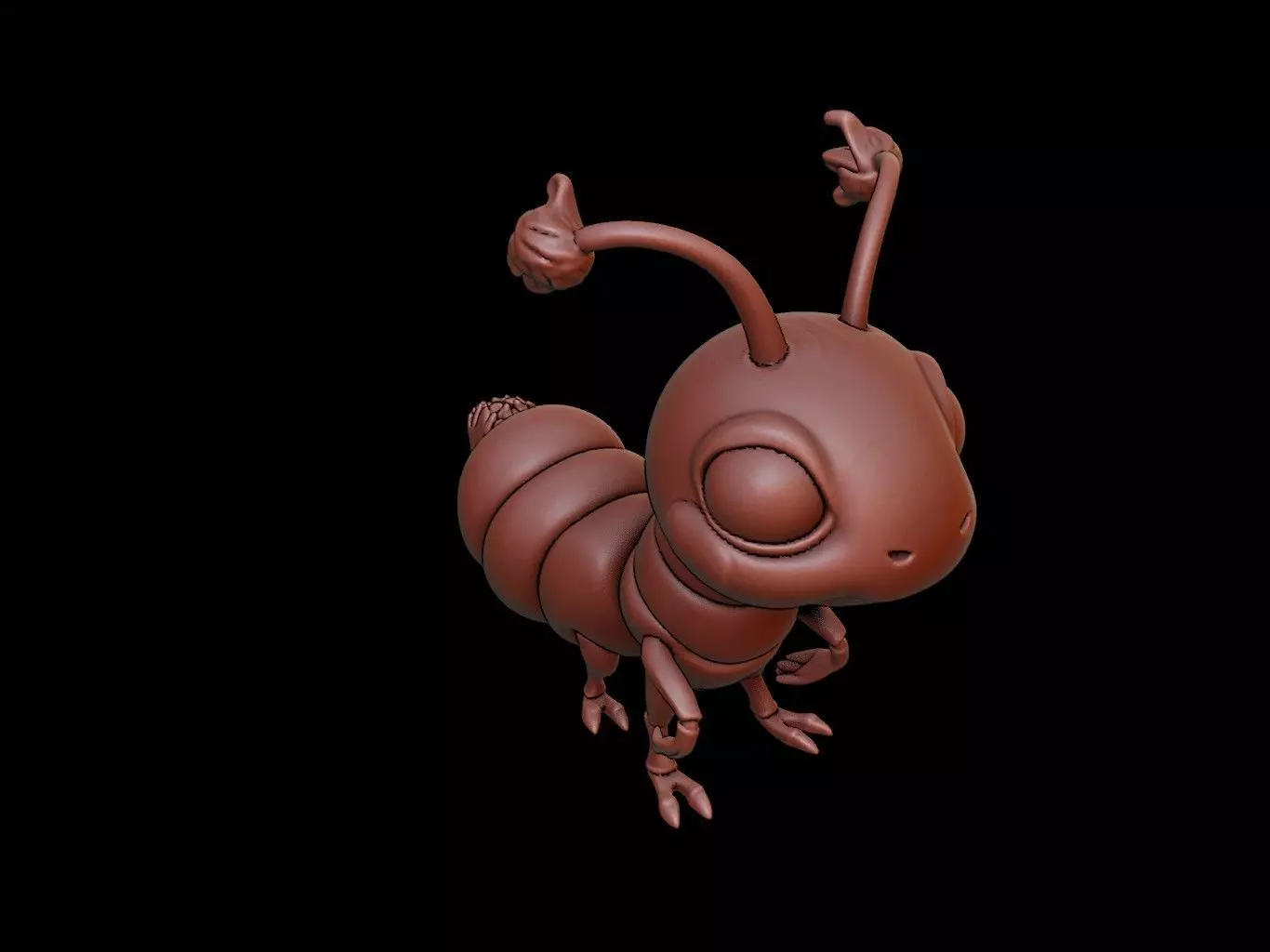 Termite Animal Cartoon 3D print model_0