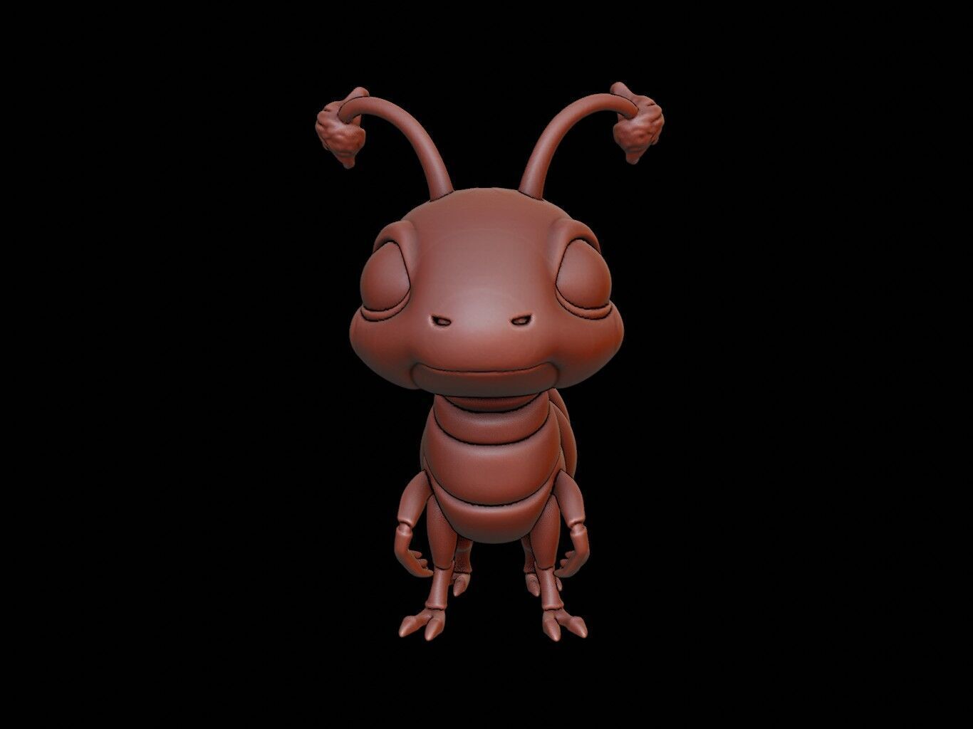 Termite Animal Cartoon 3D print model_2
