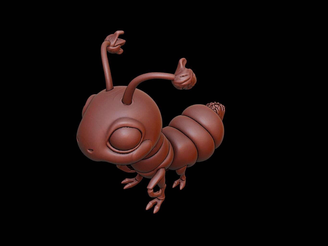 Termite Animal Cartoon 3D print model_1