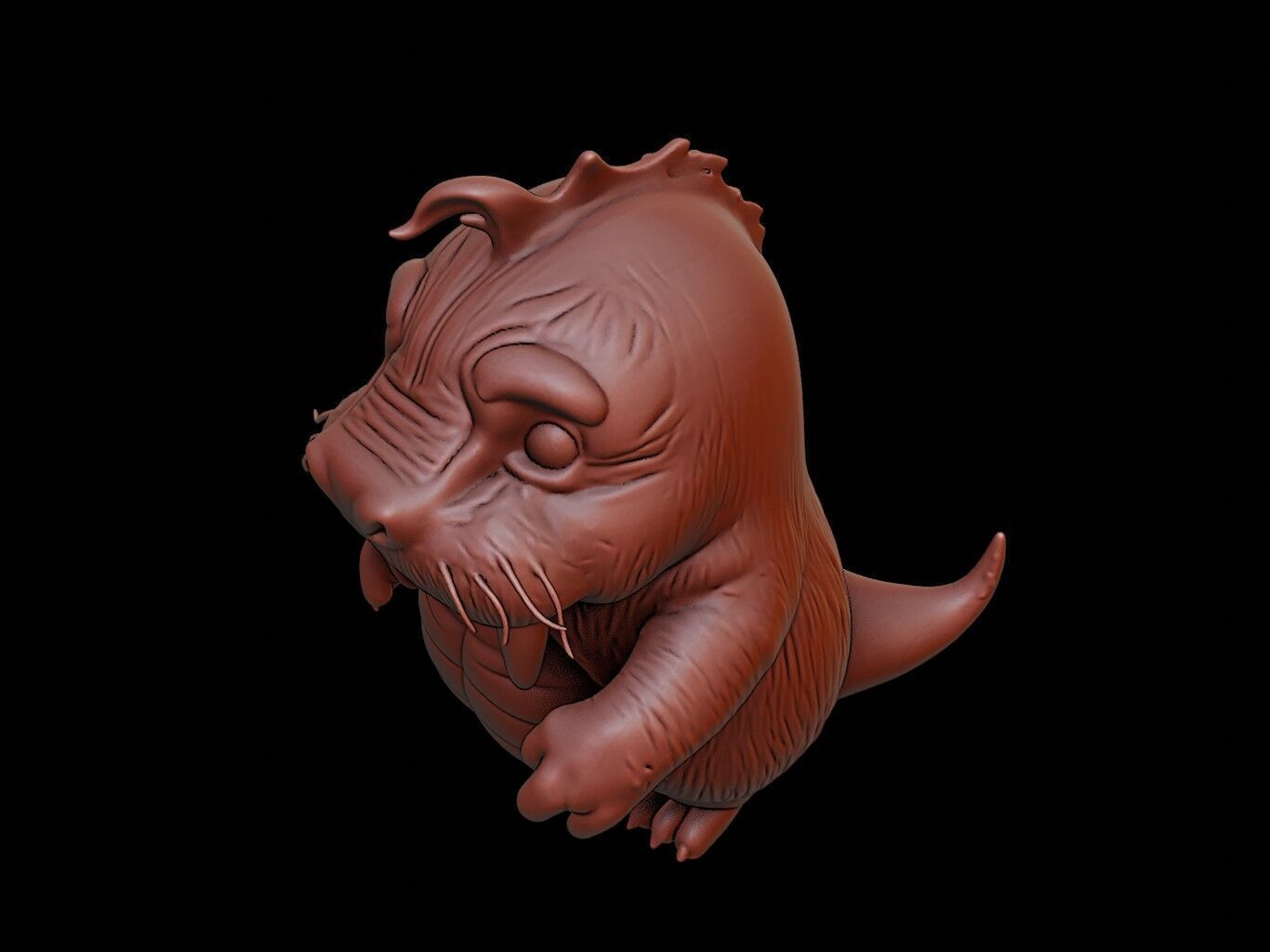 Walrus Animal Cartoon 3D print model_1