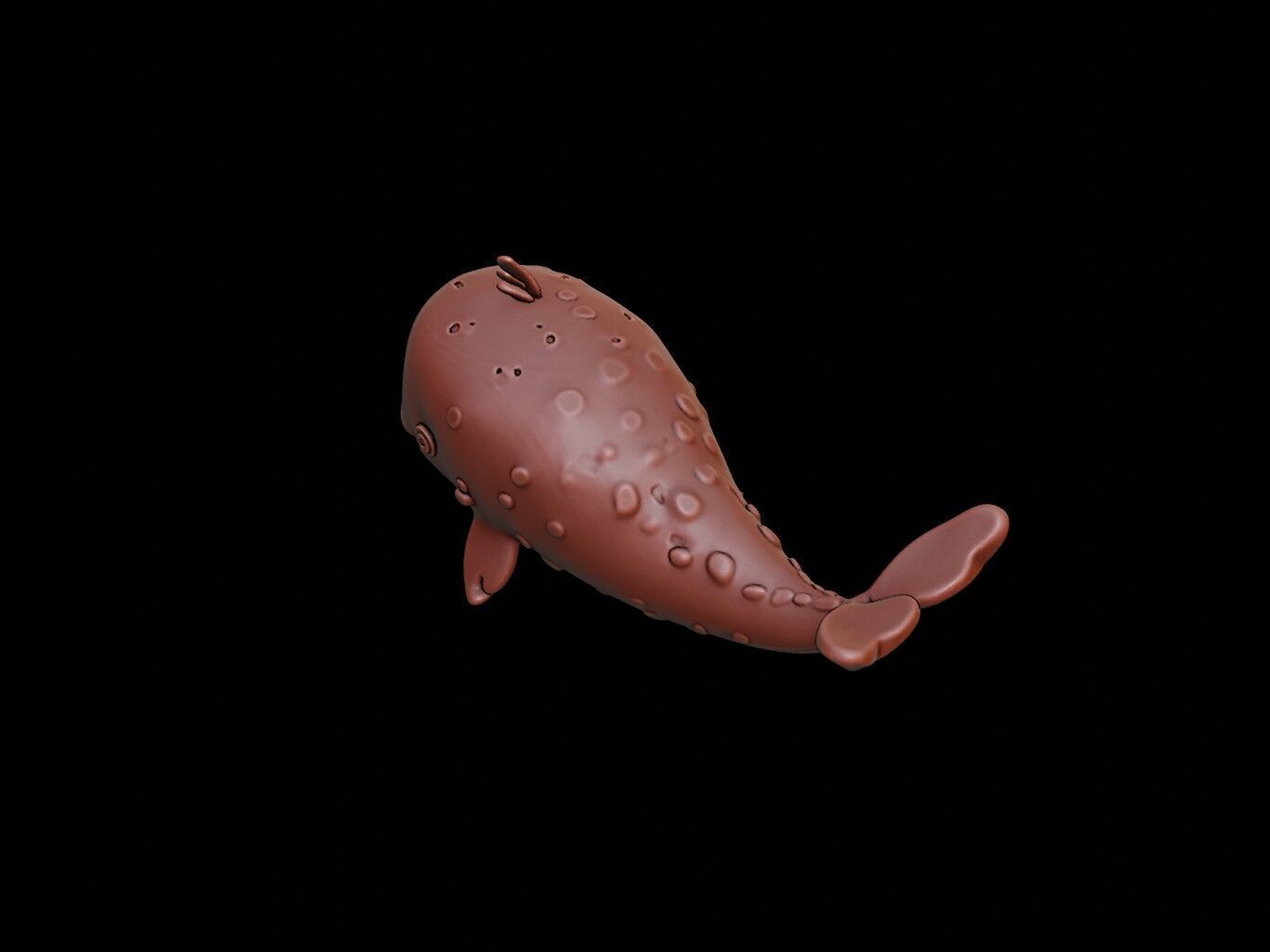 Whale Animal Cartoon 3D print model_1