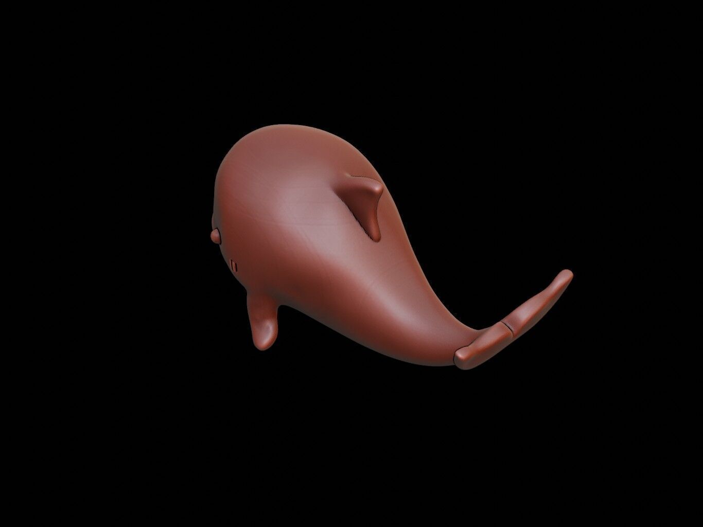 Whale Animal Cartoon 3D print model_1