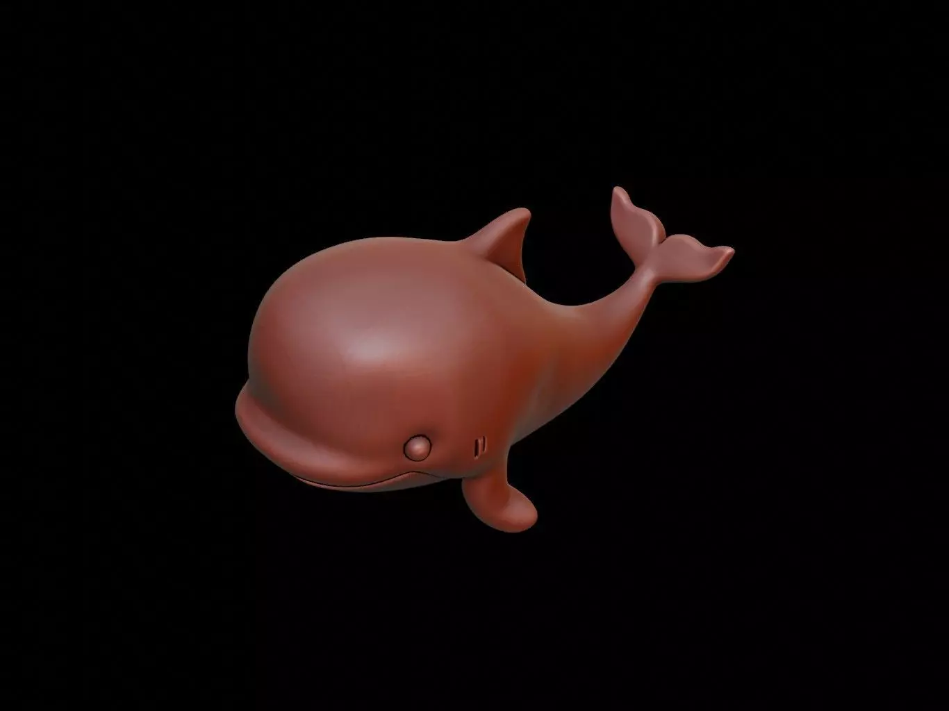 Whale Animal Cartoon 3D print model_0
