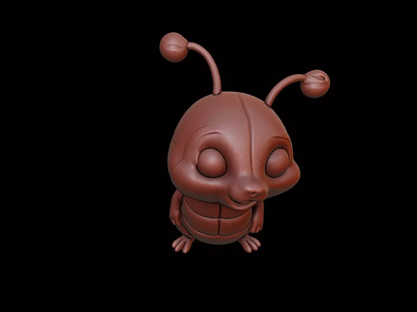 Worm Animal Cartoon 3D print model