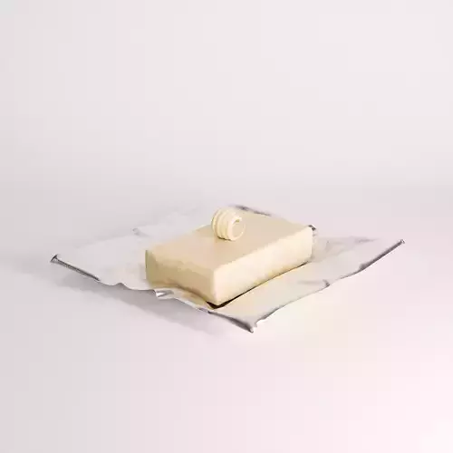 Butter Set 01 Low-poly 3D model