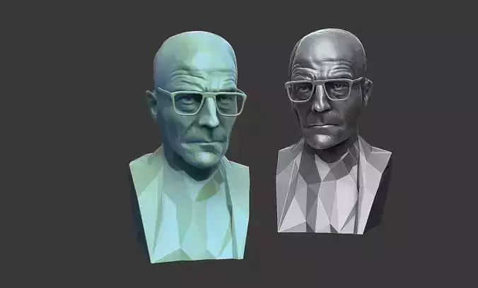 Bryan Cranston  breaking bad  3D print model