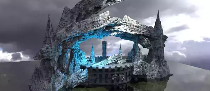 Ice Castle Pinnacle ice array