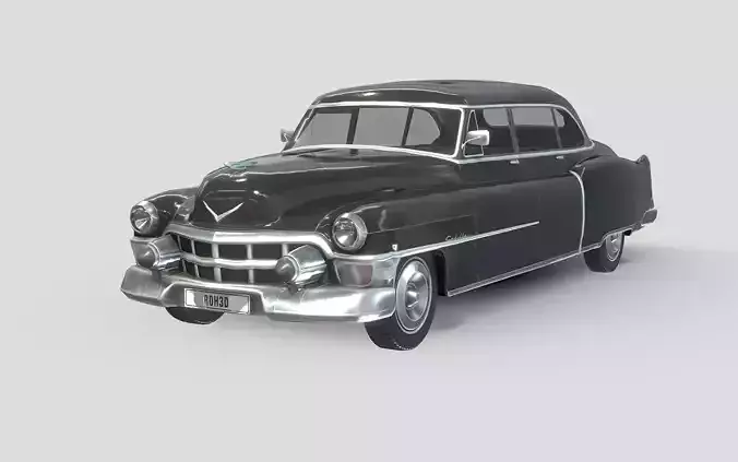 Cadillac 75 Sedan 1953 Free low-poly 3D model
