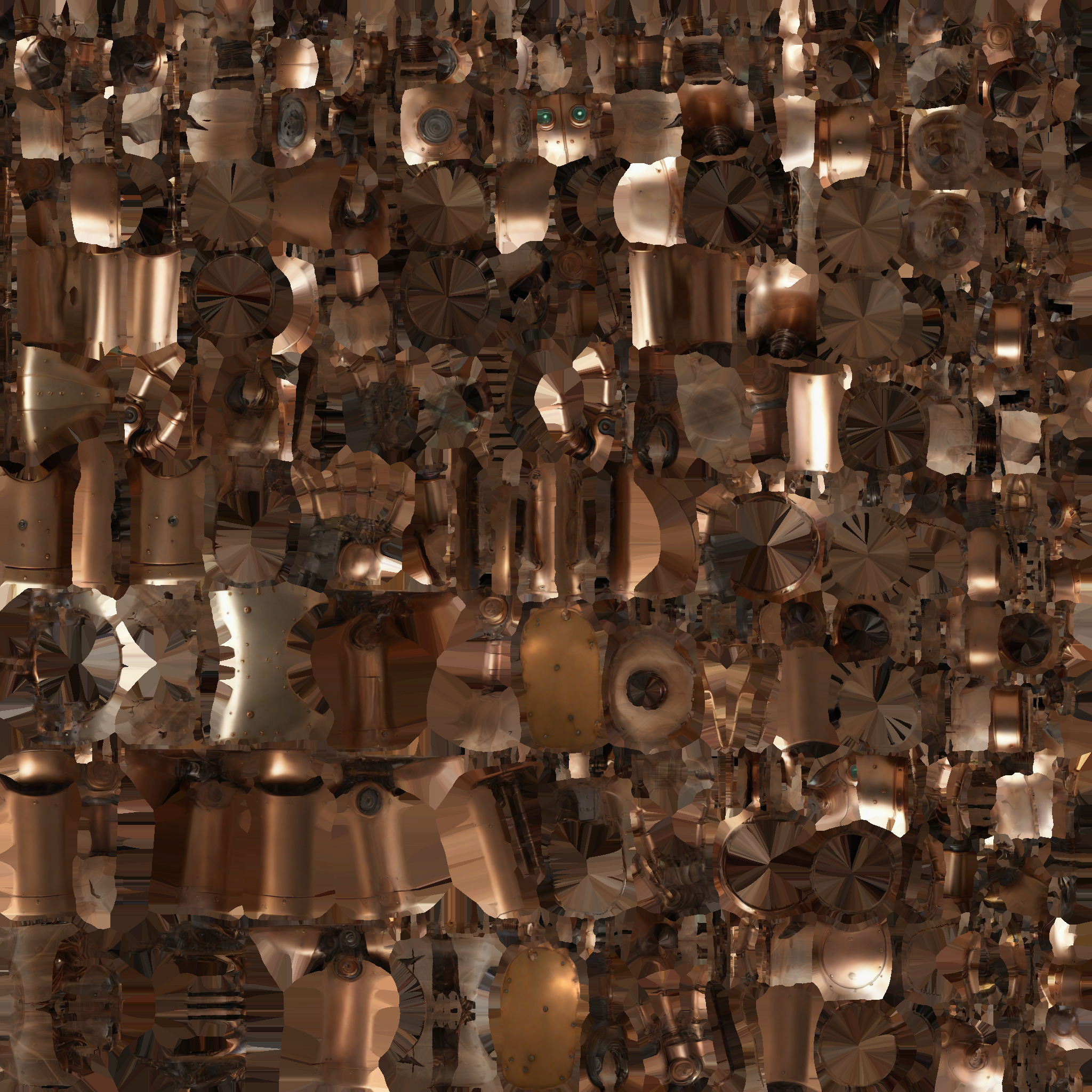 robot 02 Low-poly 3D model_7