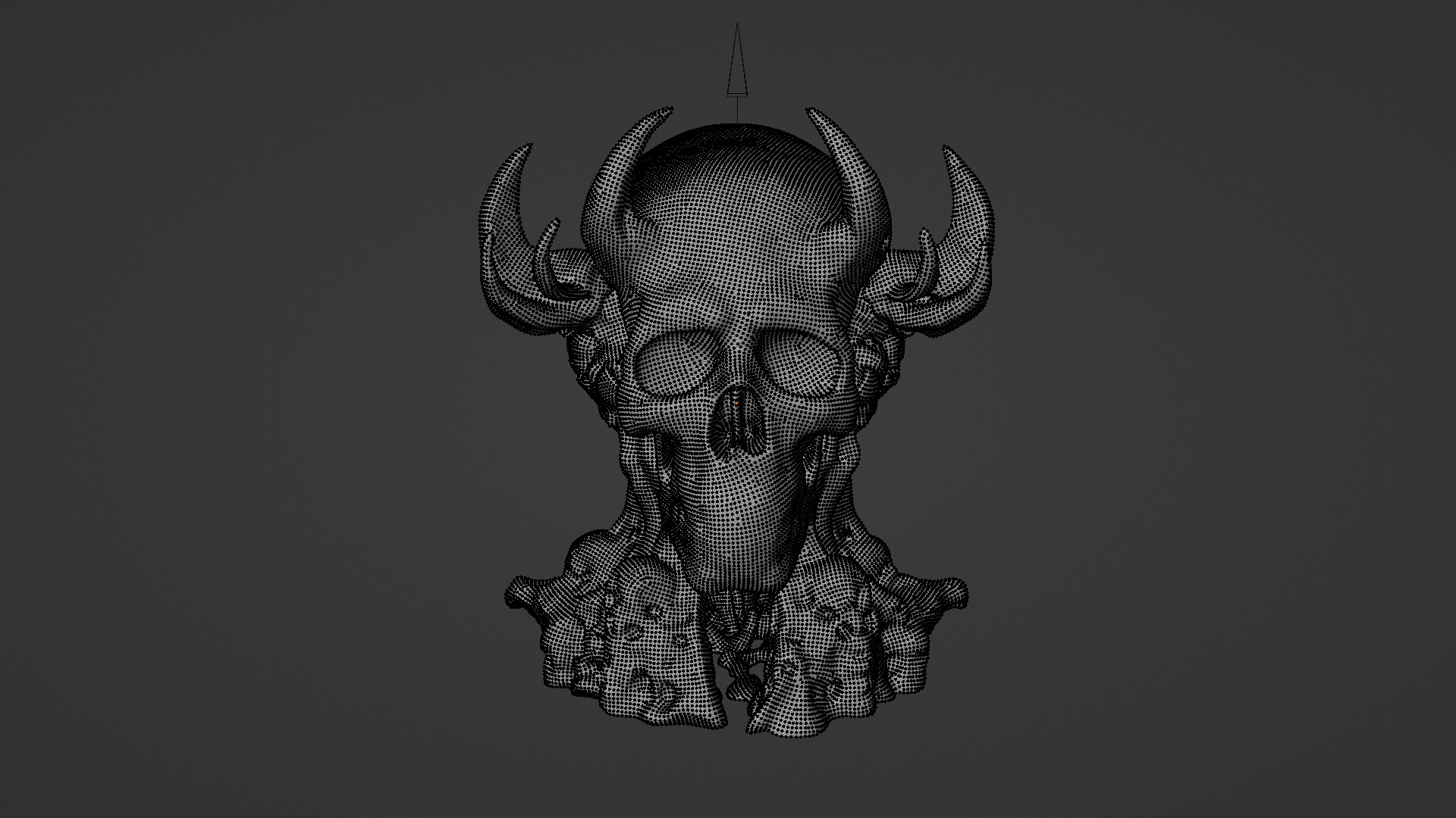 skull Low-poly 3D model_7