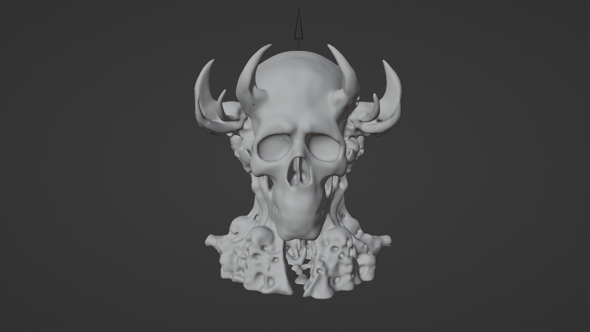 skull Low-poly 3D model_6