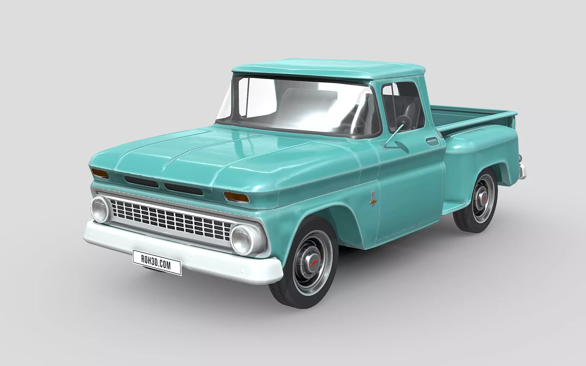 Chevrolet C10 Pickup 1963 Low-poly 3D model