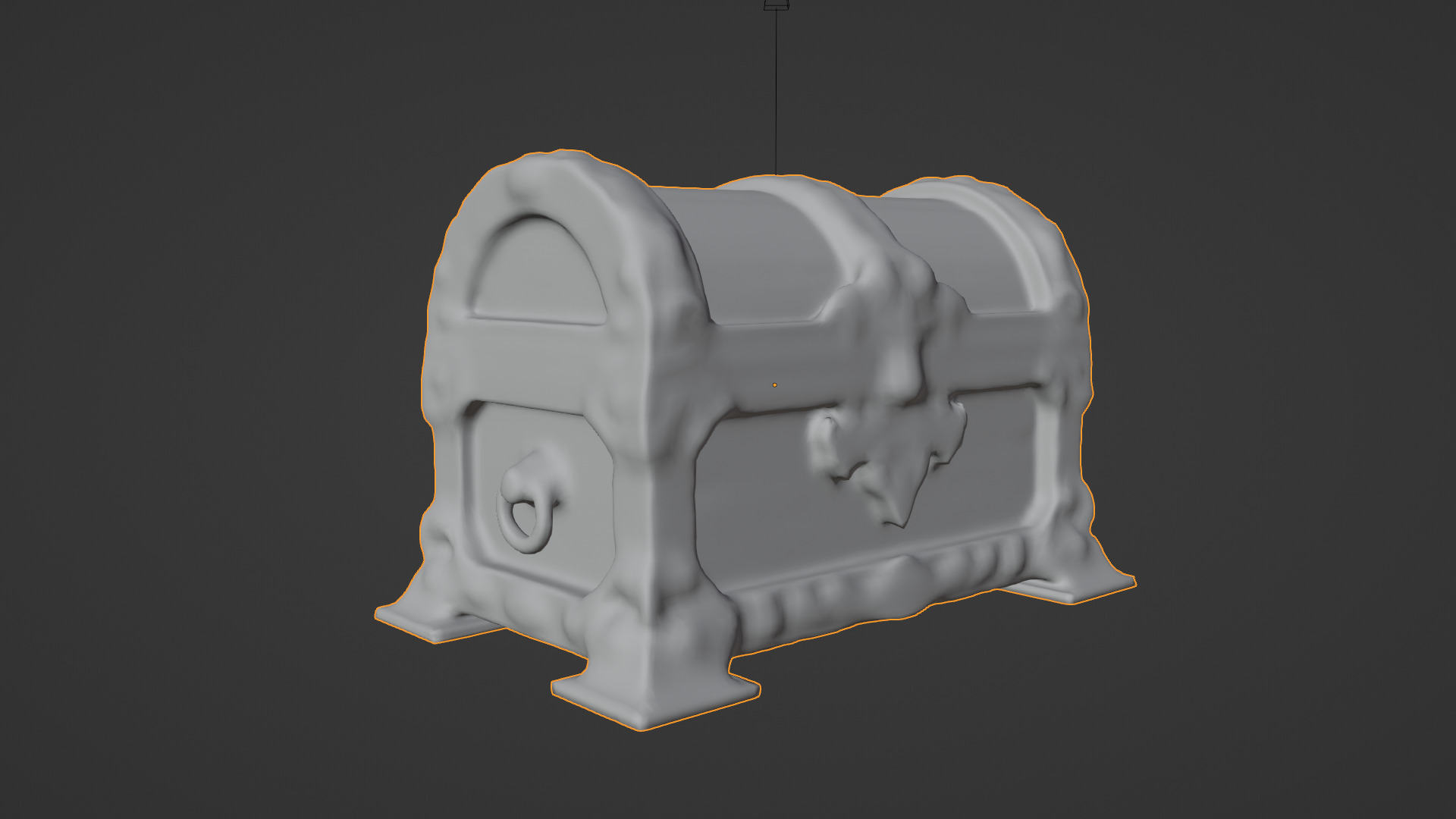 treasure chest Low-poly 3D model_6