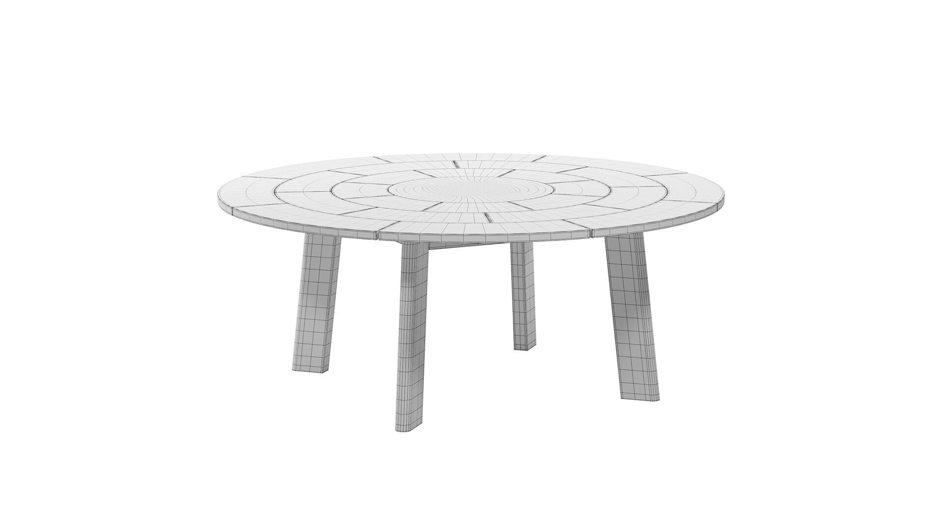 Brick Outdoor dining set 3D model_12