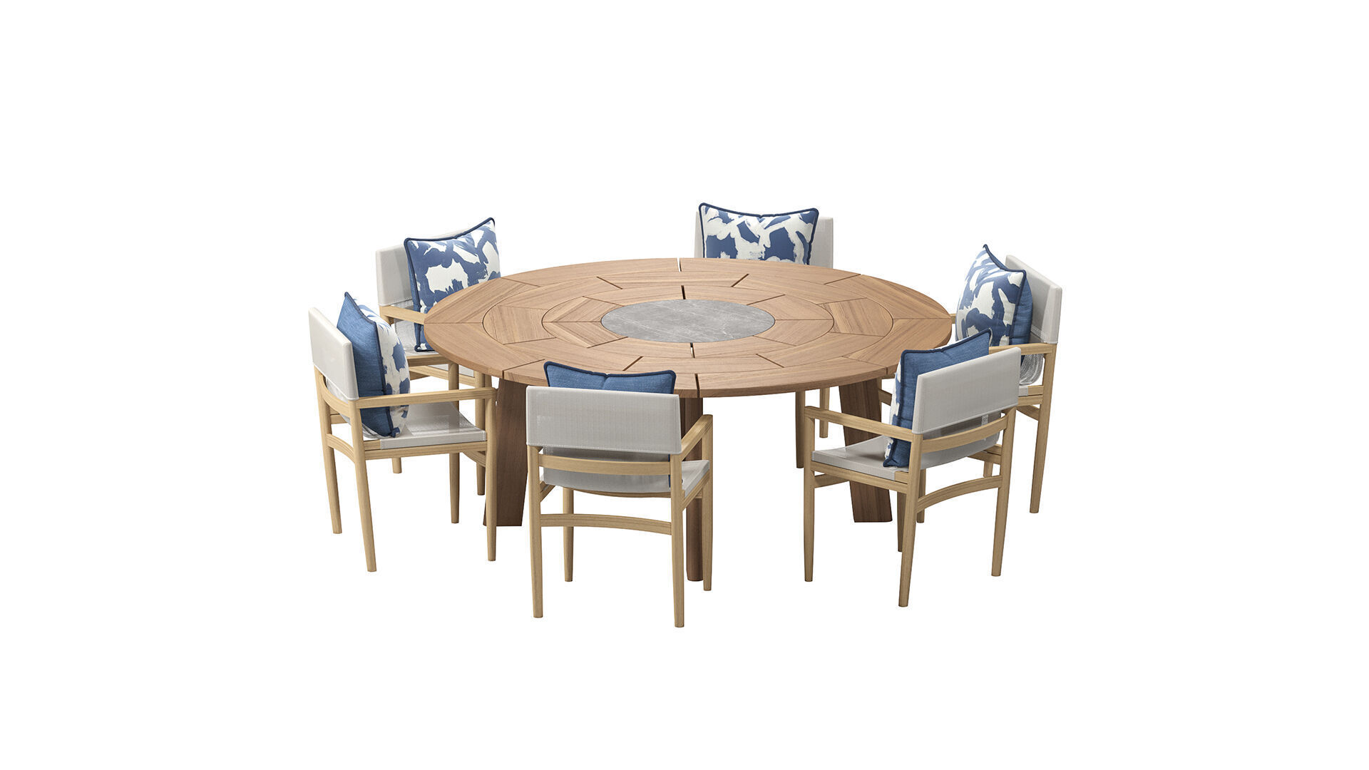 Brick Outdoor dining set 3D model_5