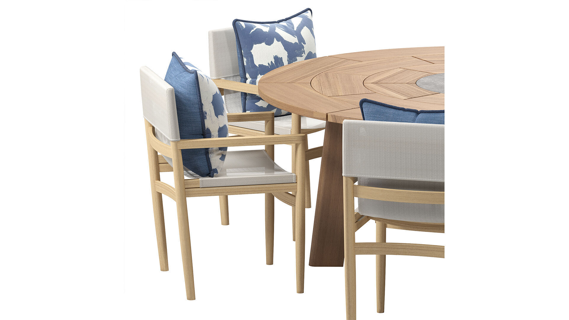 Brick Outdoor dining set 3D model_9