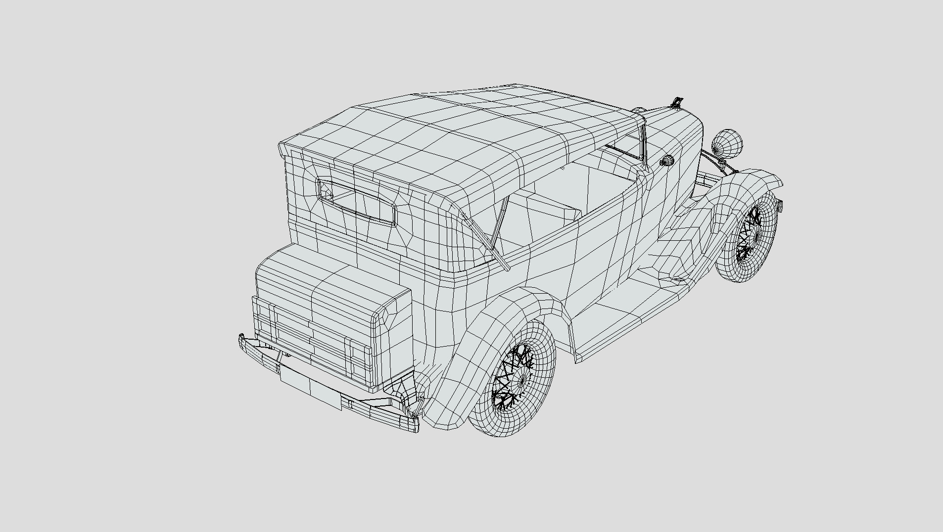 Chevrolet Confederate 1932 Low-poly 3D model_6