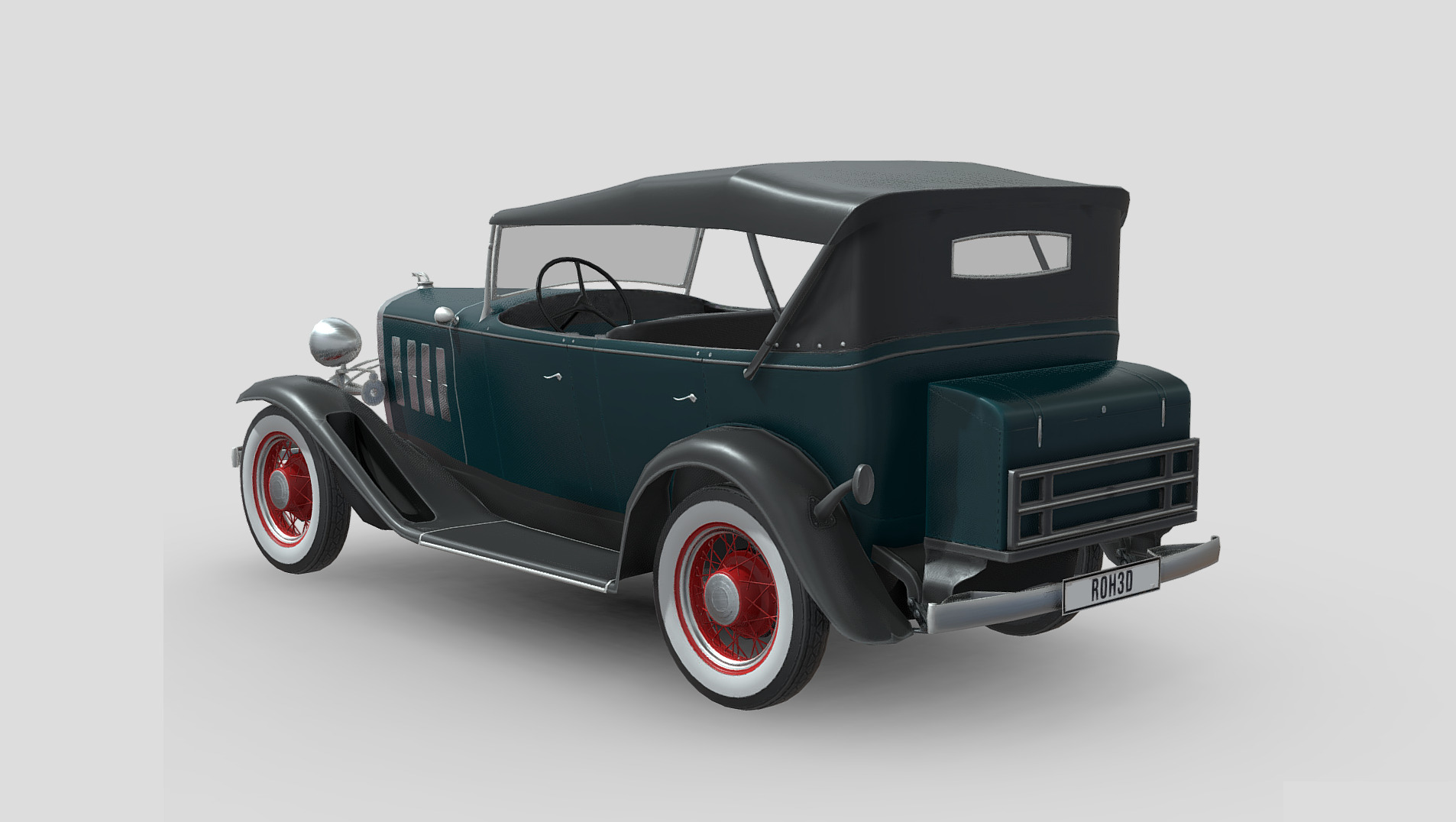 Chevrolet Confederate 1932 Low-poly 3D model_1