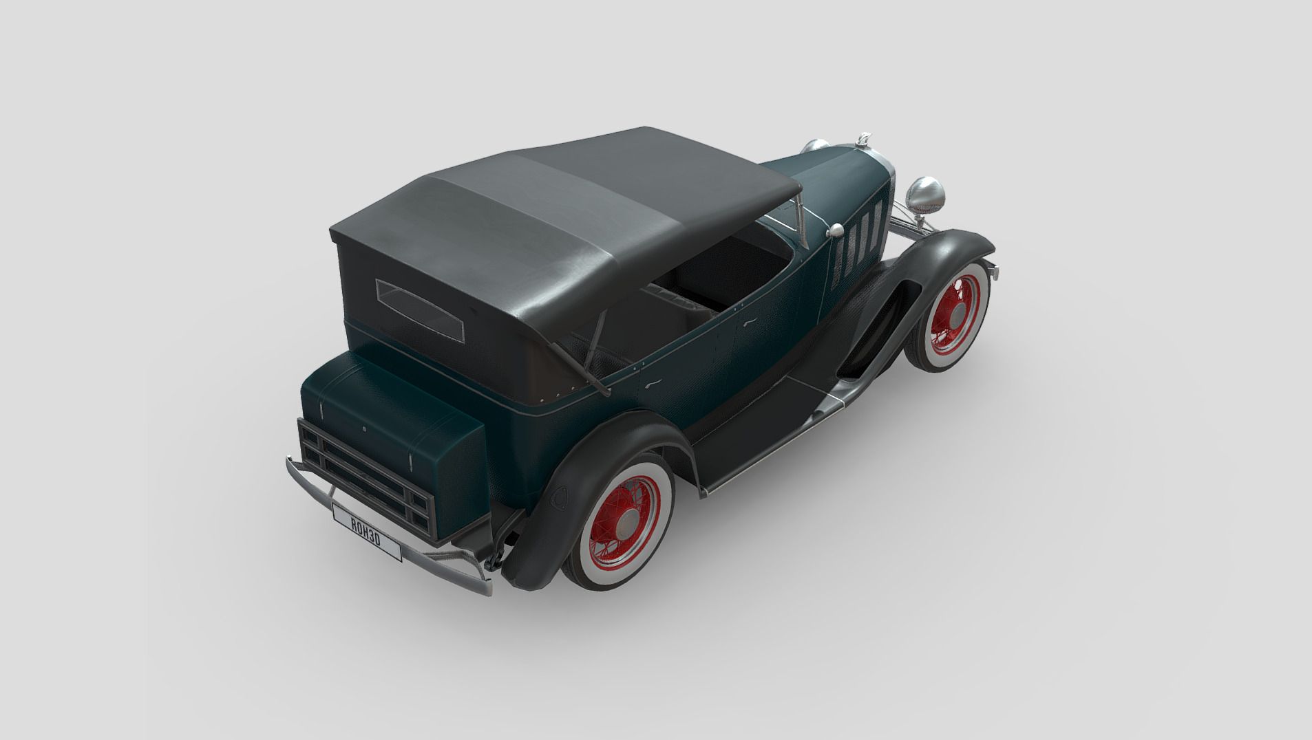 Chevrolet Confederate 1932 Low-poly 3D model_4