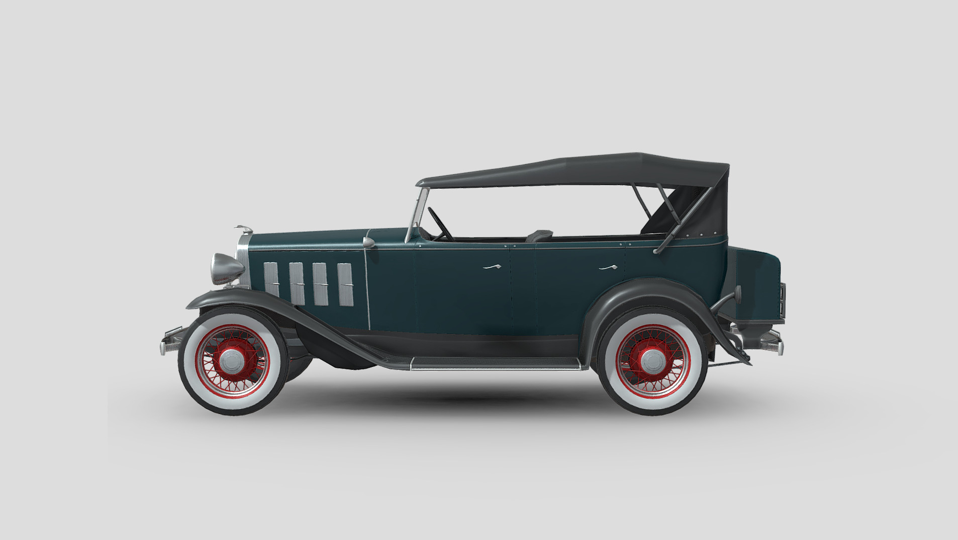 Chevrolet Confederate 1932 Low-poly 3D model_2