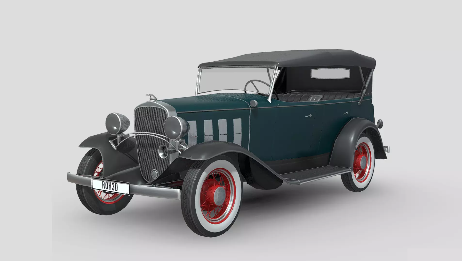 Chevrolet Confederate 1932 Low-poly 3D model_0