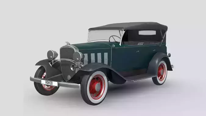 Chevrolet Confederate 1932 Low-poly 3D model