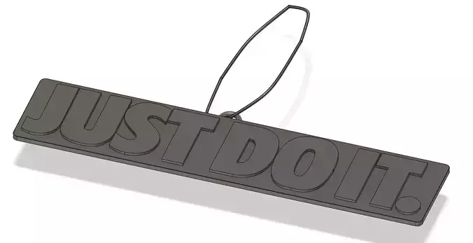 Just Do It Air Freshner and Plaque  3D model
