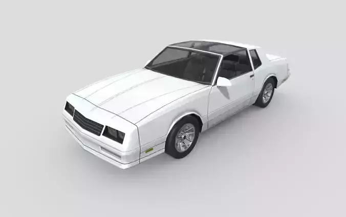 Chevrolet Monte Carlo SS 1986 Low-poly 3D model