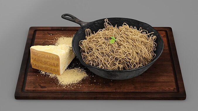 Spaghetti and Butter 3D model