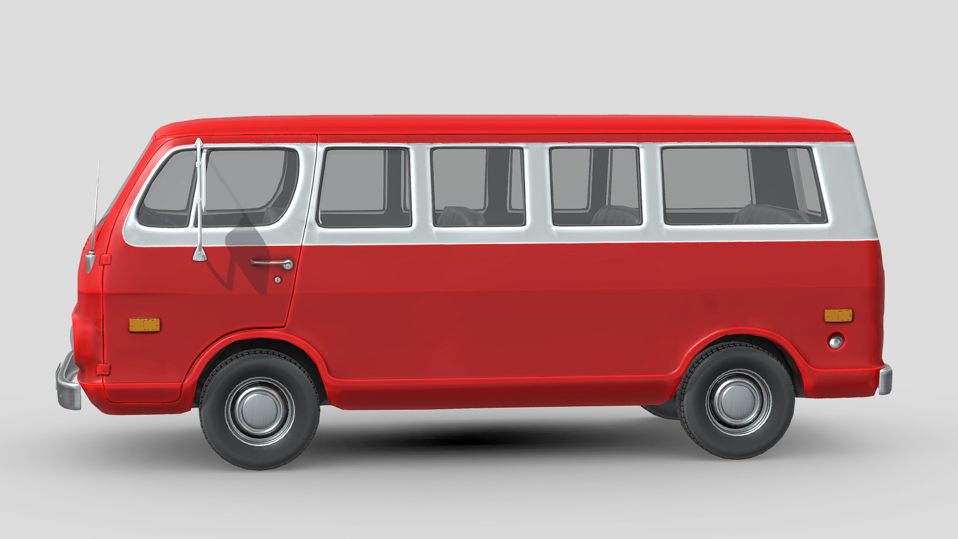 Chevrolet Sport Van 1968 Low-poly 3D model_2
