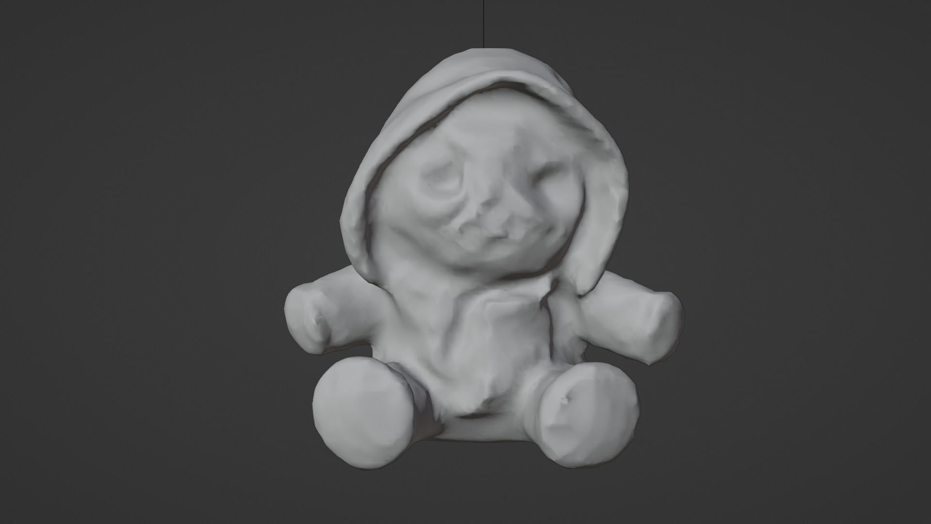 plush toy 02 Low-poly 3D model_5