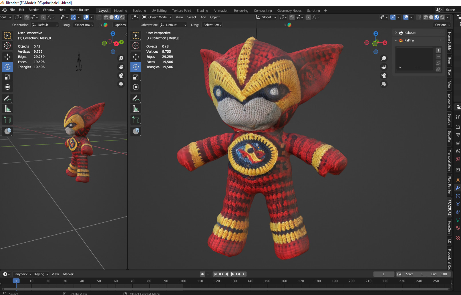 plush toy 05 Low-poly 3D model_2